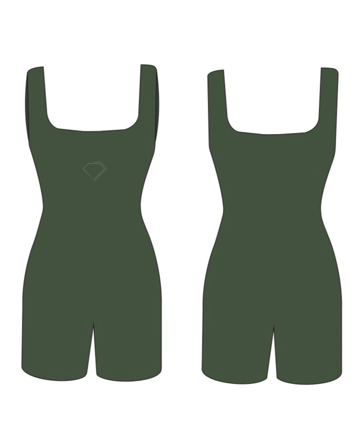 Signature Playsuit - ARMY GREEN